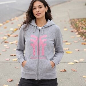 Fenchurch Zip Hoodie Pink And Grey Women’s S
